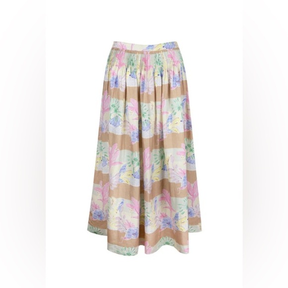 Hunter Bell / linen Fallon Skirt pastel paradise 6 - Picture 3 of 6
